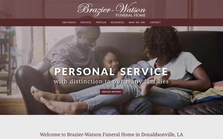 Screenshot of brazierwatson.com