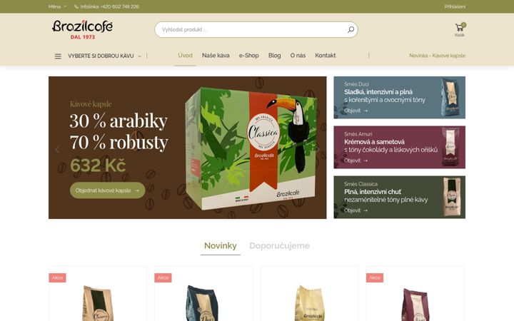 Screenshot of brazilcafe.cz