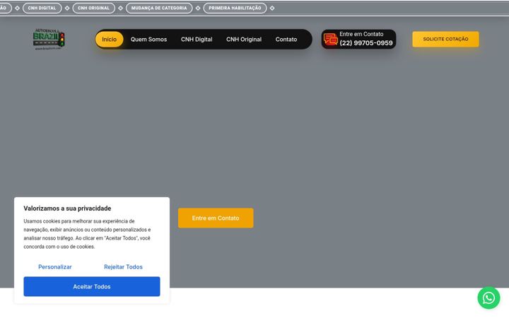 Screenshot of brazilcnh.com