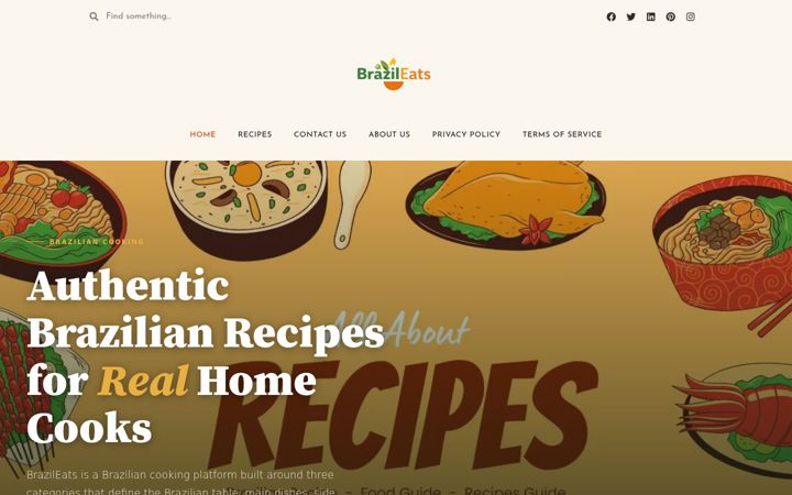 Screenshot of brazileats.com