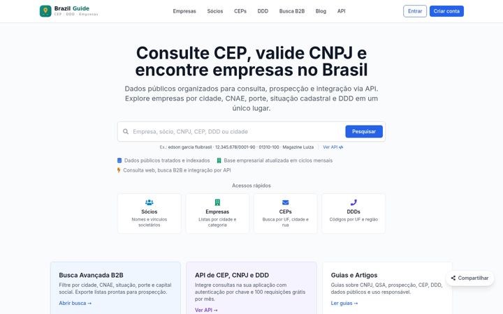 Screenshot of brazilguide.net
