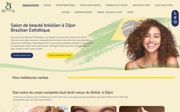 Screenshot of brazilian-esthetique.fr