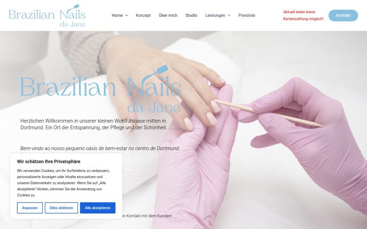 Screenshot of brazilian-nails.de