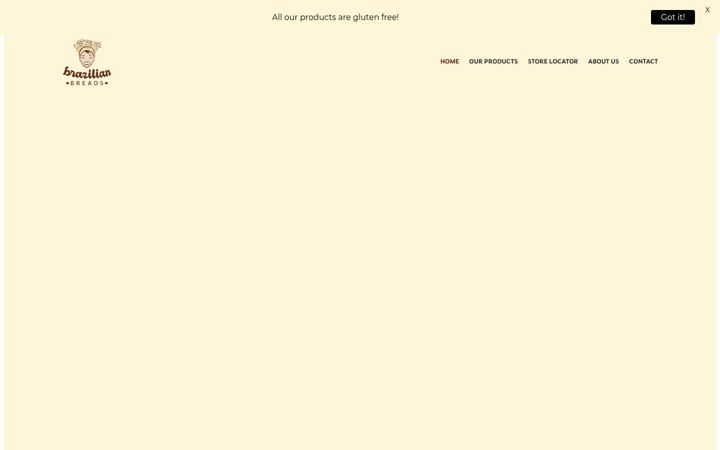 Screenshot of brazilianbreads.com