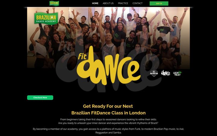 Screenshot of braziliandance.co.uk