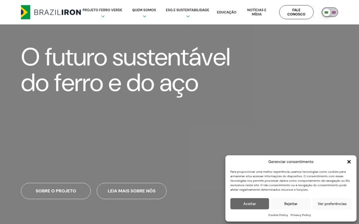 Zrzut ekranu braziliron.com.br