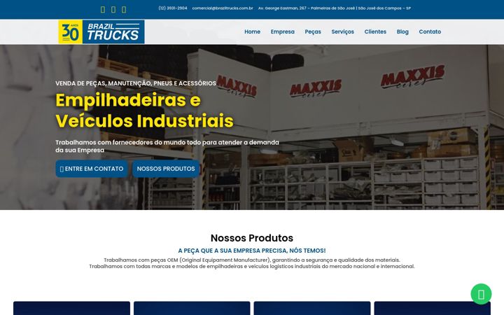 Screenshot ta' braziltrucks.com.br