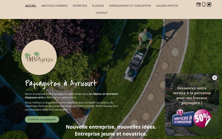 Screenshot of brb-paysages.fr