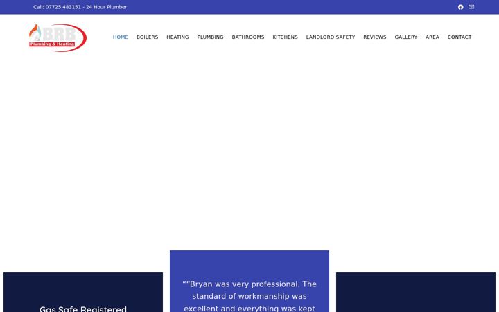 Screenshot ta' brbplumbingandheating.co.uk