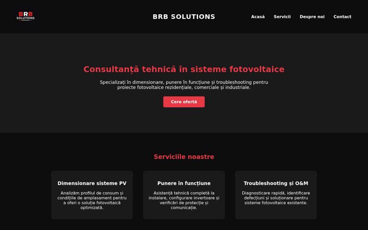 Screenshot of brbsolutions.one