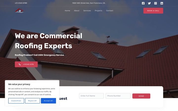 Screenshot of brccleaning.com