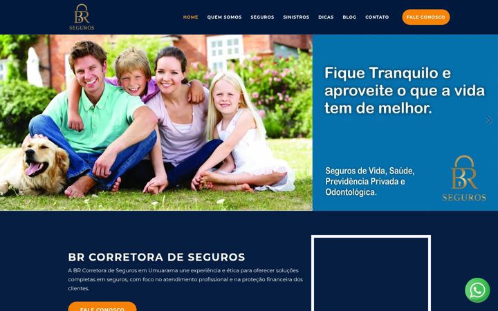 Screenshot of brcorretoradeseguro.com.br