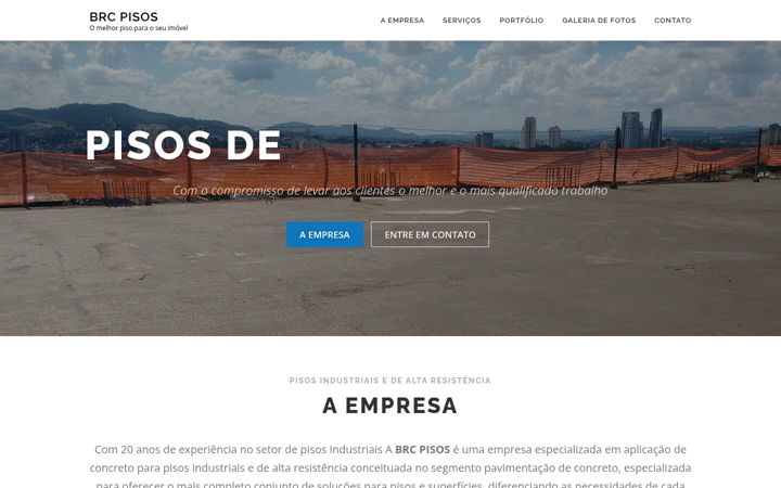 Kuvakaappaus sivustosta brcpisos.com.br