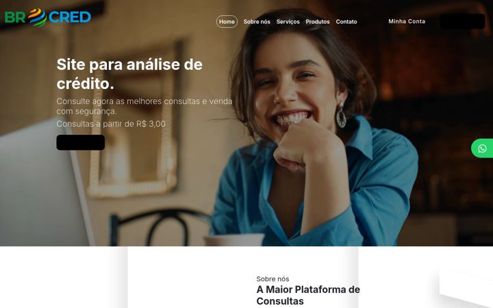 Screenshot of brcredsolucoes.com.br
