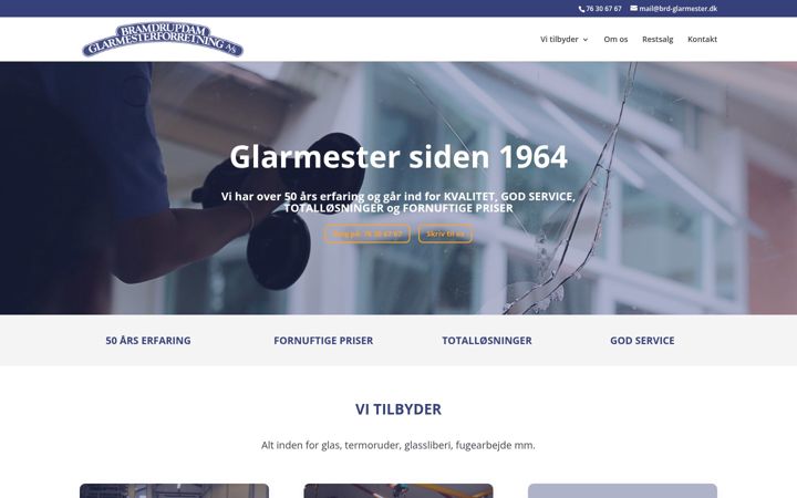 Snimka zaslona za brd-glarmester.dk