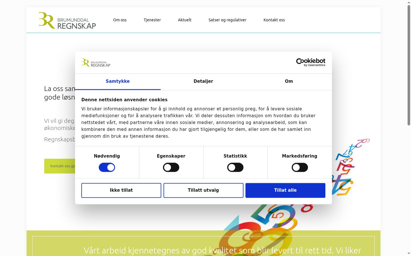 Screenshot tal-banner tal-kunsens muri qabel kwalunkwe interazzjoni