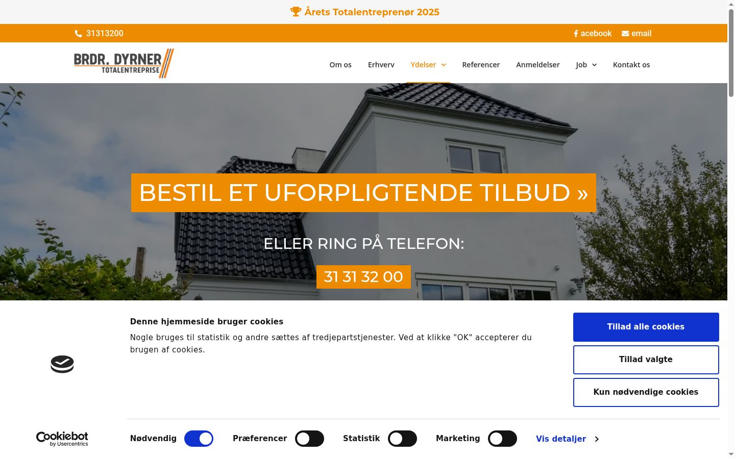 Ekrānuzņēmums ar piekrišanas baneri, kas tika rādīts pirms jebkādas mijiedarbības