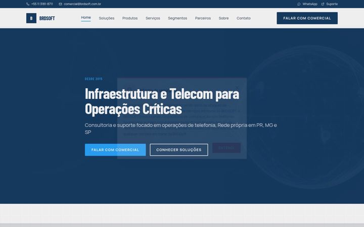 Kuvakaappaus sivustosta brdsoft.com.br