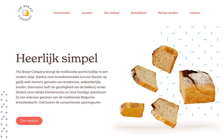 Screenshot of bread-company.be