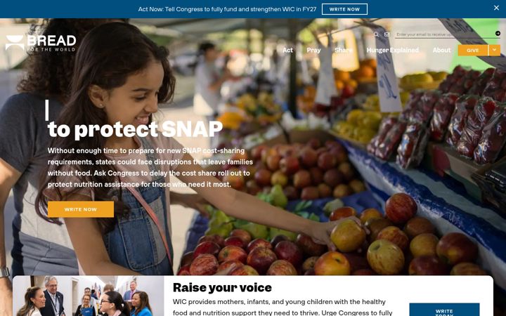Screenshot of bread.org