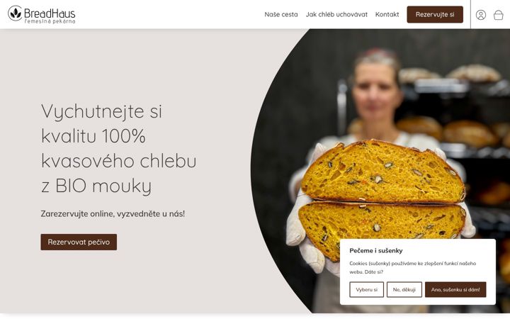 Zrzut ekranu breadhaus.cz