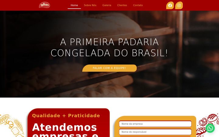 Screenshot of breadkingcuritiba.com.br