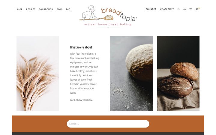 Screenshot of breadtopia.com