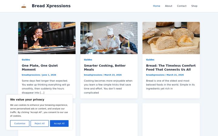 Screenshot of breadxpressions.store
