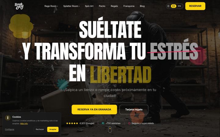 Screenshot of breakandjoy.com