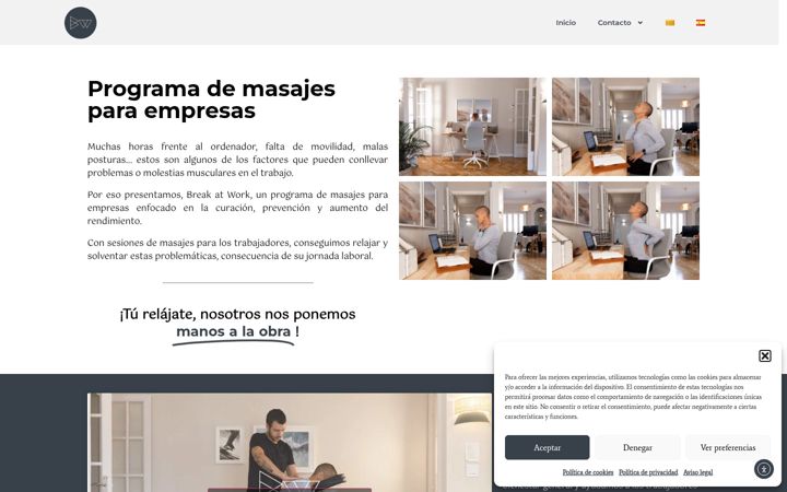 Screenshot of breakatwork.es