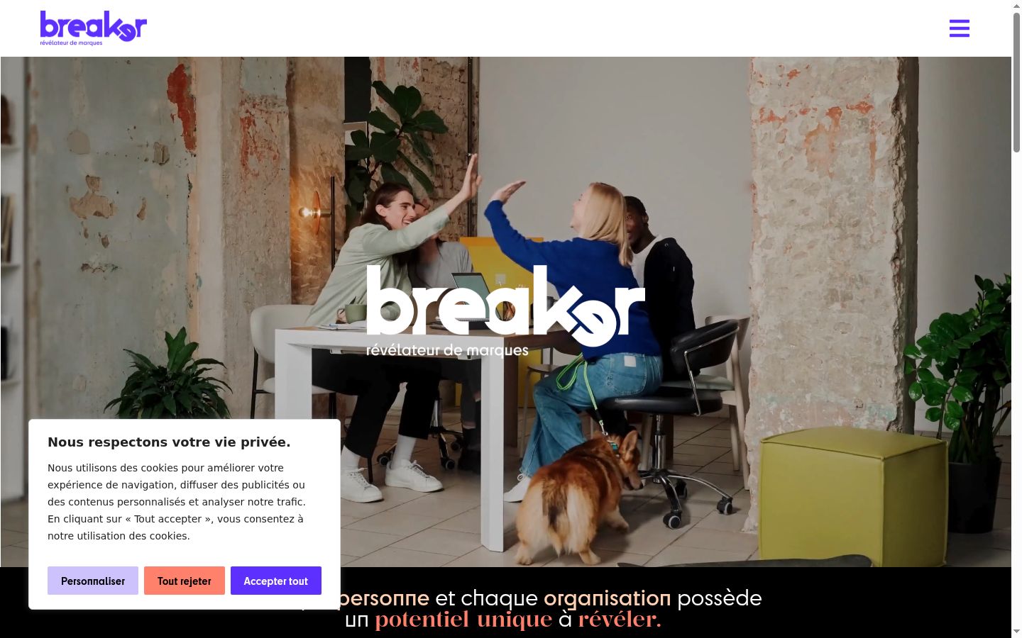 Screenshot tal-banner tal-kunsens muri qabel kwalunkwe interazzjoni
