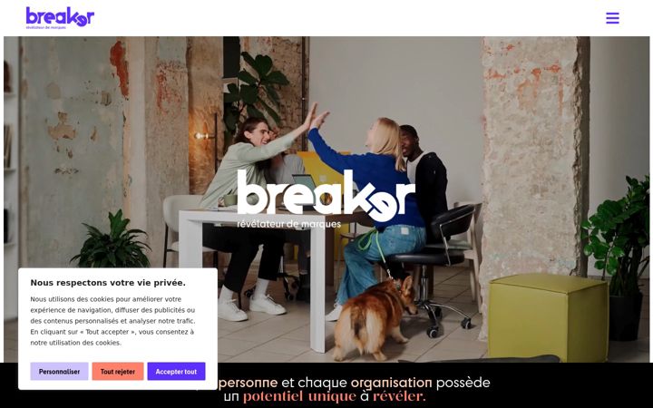 Screenshot of breaker-agency.fr
