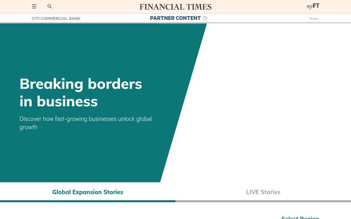 Screenshot of breakingbordersinbusiness.ft.com