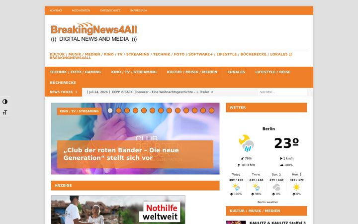 Képernyőkép: breakingnews4all.de