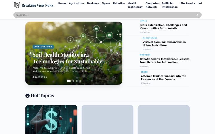 Screenshot of breakingviewnews.com