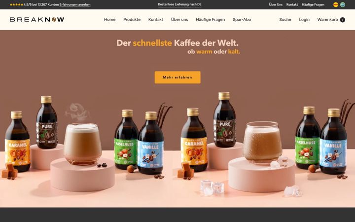 Screenshot of breaknow.de