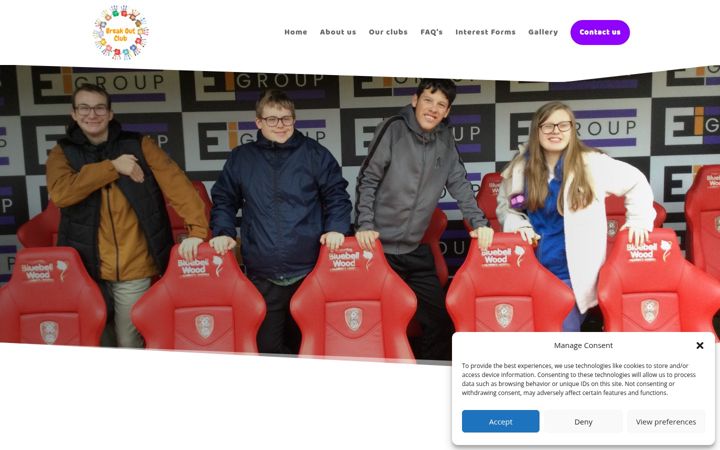 Screenshot of breakoutclub.co.uk