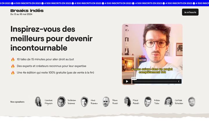 Screenshot of breaksindes.com