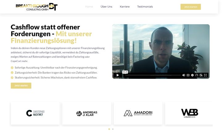 Screenshot of breakthrough-consulting-gmbh.com