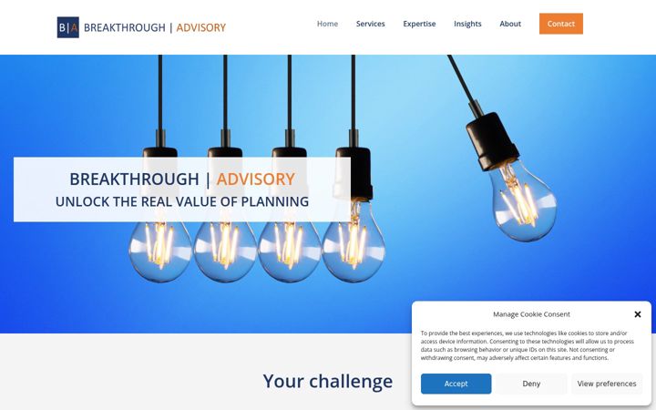 Screenshot of breakthroughadvisory.nl