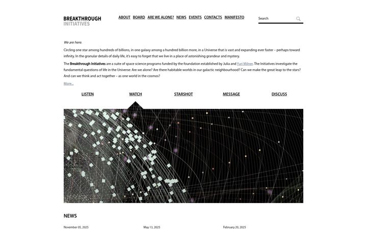 Screenshot of breakthroughinitiatives.org