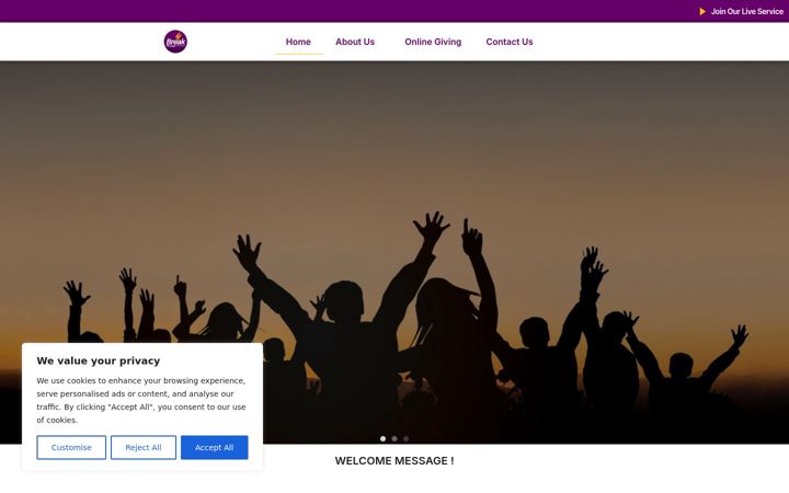 Screenshot of breakthroughprayernetwork.com