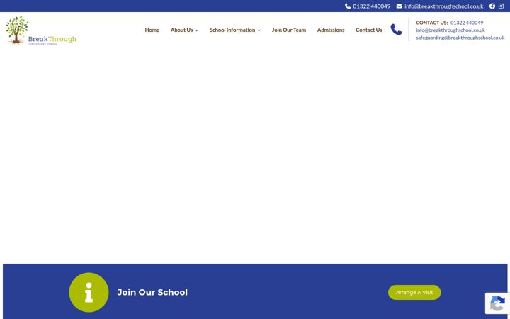 Screenshot ta' breakthroughschool.co.uk