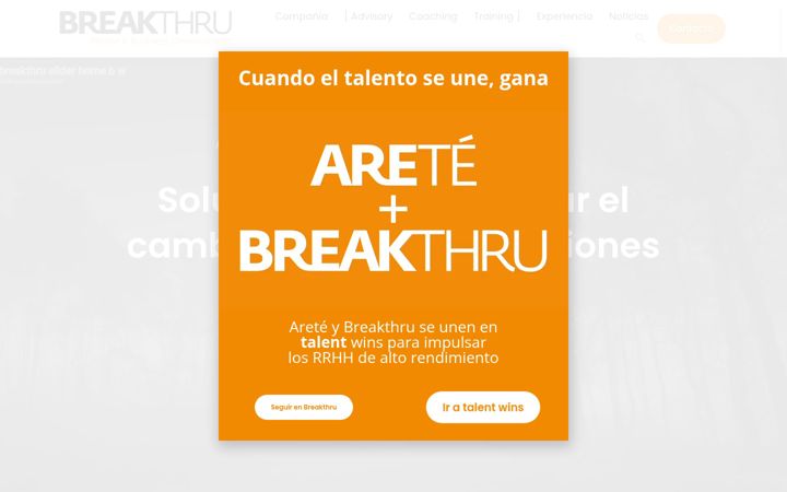Screenshot of breakthru.es