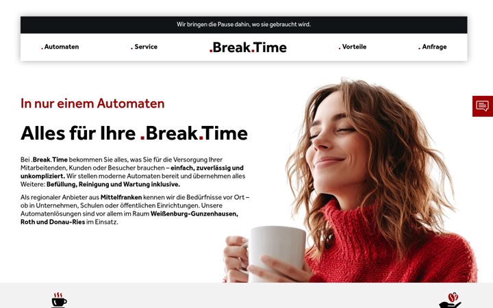 Screenshot of breaktime-automaten.de