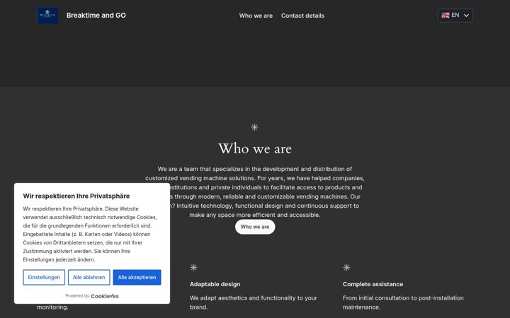 Screenshot of breaktime-go.com