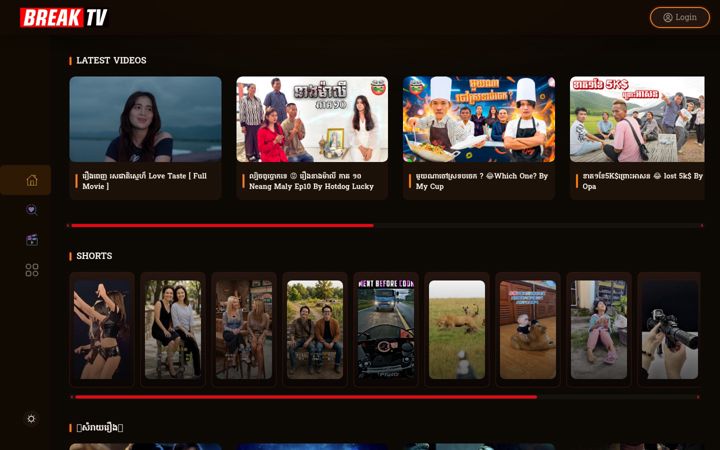 Screenshot of breaktv.asia