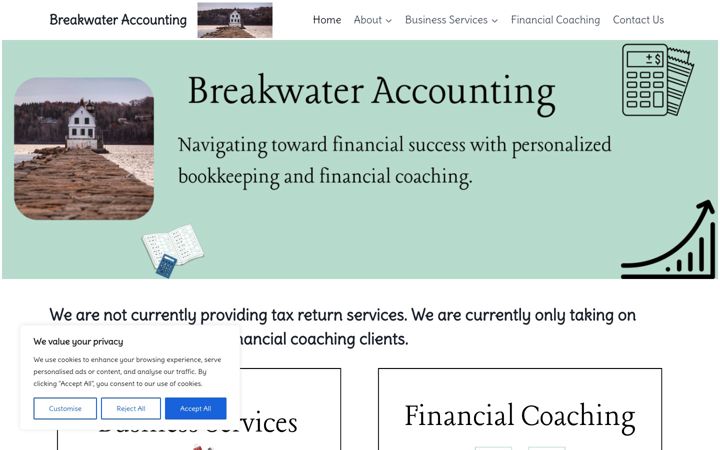 Screenshot of breakwateraccounting.com