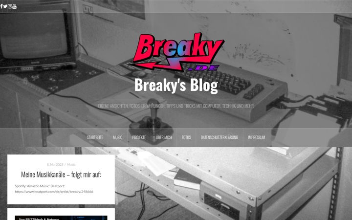 Screenshot of breaky.de