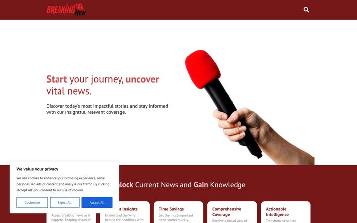 Screenshot of breakyngnew.com
